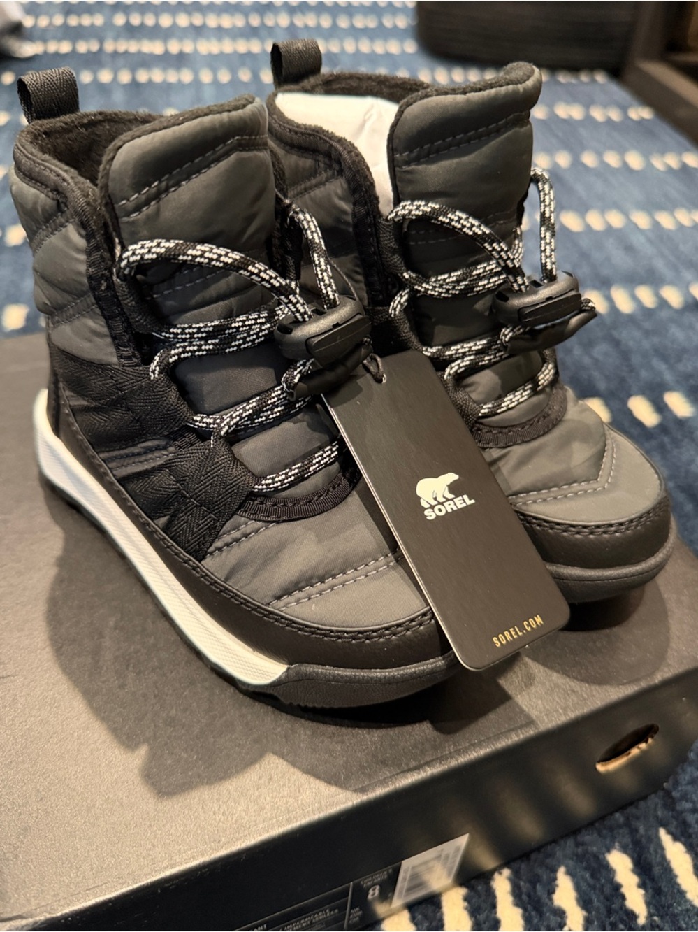 Sorel Kids Whitney II Plus Lace Winter Boot - Black